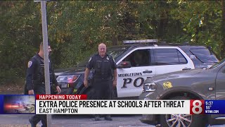 Extra police presence at East Hampton schools after active shooter threat [upl. by Hebbe]