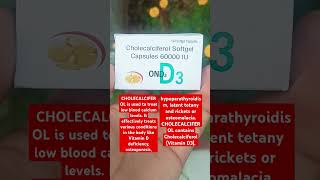 Cholecalciferol softgel capsules 60000 iu  vitamin d3 uses  calciferol [upl. by Tra458]