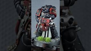 Black Templar Sternguard Veteran with Heavy Bolter painting process warhammer warhammer40k 40k [upl. by Il]