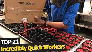 Incredibly Fast Workers 2019  Amazing Workers Super Speed [upl. by Nhabois13]