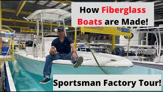 How Fiberglass Boats Are Made I Toured Sportsman Boats Factory and was BLOWN Away [upl. by Alejna371]