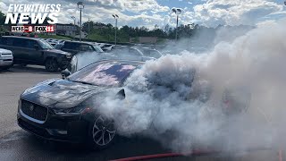 Electric vehicle catches fire at West Virginia auto dealer [upl. by Botsford785]