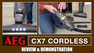 AEG CX7 2 in 1 Cordless Vacuum Cleaner Review amp Demonstration [upl. by Charteris]