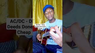 ACDC  Dirty Deeds Done Dirt Cheap Guitar Riff [upl. by Hsemin]