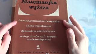 Przegląd książek matematycznych cz7 WI Smirnow quot Matematyka Wyższaquot Toma 1 2 3 4 [upl. by Hecklau579]