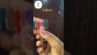 Squishy rainbow balloon with nano tapeshirtsyoutubeshorts diyart [upl. by Asyral]