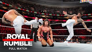 FULL MATCH  Usos vs Gable amp Benjamin SmackDown Tag Titles 2outof3 Falls Match Royal Rumble 2018 [upl. by Assenav262]