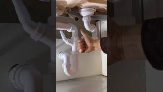 How to plumb up a Kitchen sink waste asmr diy howto plumbing kitchen subscribe youtubeshorts [upl. by Lucy]