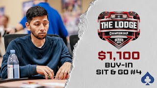 10000 FIRST PLACE LIVE Poker Sit amp Go Tournament  Road To The Lodge Championship [upl. by Kile]