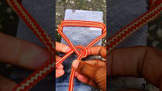 Genius Rope knot Skills how rope shorts viralvideos [upl. by Annahvas36]