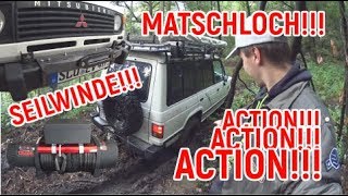 OFFROAD  Seilwinde für den Pajero L040 Offroad Camper inkl WindenAction 16 2019 [upl. by Noxaj310]