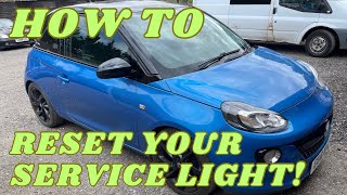 How to Reset Vauxhall Mokka Service light  Code 82 warning [upl. by Attekram]