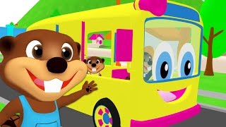 Wheels on the Bus  More Nursery Rhymes amp Kids Songs  Learn Colors amp ABCs for Preschool Toddlers [upl. by Gmur]