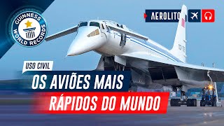 TOP 5 aviões Comerciais Mais RÁPIDOS EP 764 [upl. by Hagood]