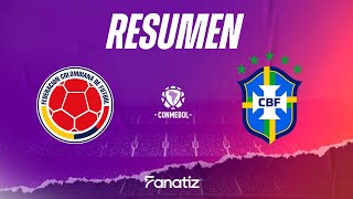 Colombia 21 Brasil Resumen goles y highlights del partido por Eliminatorias 2026 [upl. by Aicenet]