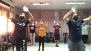 Itataas itatanghalisisigaw dance step triune movers [upl. by Attaynek]