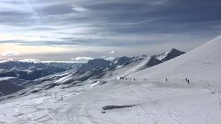 Admiring the views skiing at Flims Laax ski resort in Switzerland [upl. by Sharl]