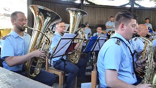 Fliegermarsch  Luftwaffenmusikkorps Erfurt  Kronacher Freischießen 2024  Festkonzert Hofwiese [upl. by Colan615]