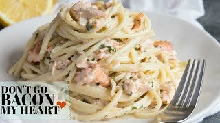 Salmon Pasta in a Creamy Dill Sauce [upl. by Ibrek]