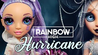 HURRICANE  THE STORMY GODDESS  Customizing RAINBOW HIGH  Art Doll Repaint by Poppen Atelier [upl. by Ayhdnas]