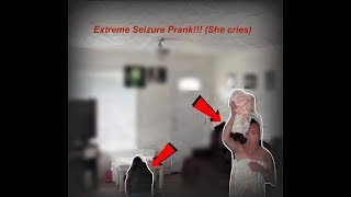 Extreme Seizure Prank She cries [upl. by Madriene]