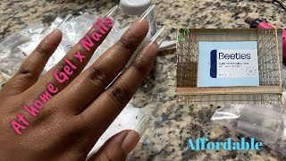 How to Apply Easy Gel X Nails At Home Using Beetles Gel X Nail Kit  Watch Me Apply amp Design [upl. by Roanna282]