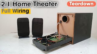 21 Home Theater Full Wiring⚡2030 ic Board teardown hometheater amplifierboard soundtest [upl. by Ballinger]