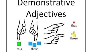 Spanish Demonstrative Adjectives [upl. by Neeuq]