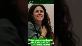 Morena luisamaríaalcalde poderjudicial reformaaprobada democratización celebración [upl. by Easter]