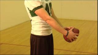 Passback Football Drill Long Snapper Warmup [upl. by Reffinej]