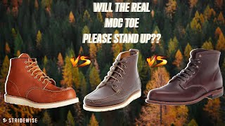 Shoemaker Explains Moc Toe Boots vs Genuine Handsewn Mocs vs Plain Toe [upl. by Yrotciv]