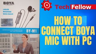 How to connect Boya mic with Laptop or PC [upl. by Ahtennek259]