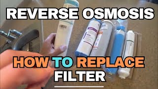 Replace Filters for 5 Stage Reverse Osmosis Water Filter System [upl. by Nesila]