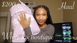 WHITE FOX BOUTIQUE CLOTHING TRYON HAUL [upl. by Acir835]