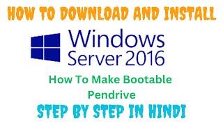 How To Download And Install Windows Server 2016 [upl. by Nevs]