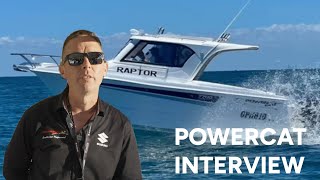 PowerCat Boats  Interview at Sanctuary Cove Boat Show [upl. by Chessa]