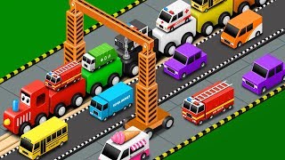 Cars Compilation for Kids Cars and Trucks Learning Street Vehicles for Kids Learn Transport [upl. by Elehcim287]