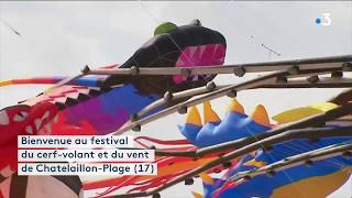 Les cerfvolants habillent le ciel de Châtelaillon titré [upl. by Lennard458]