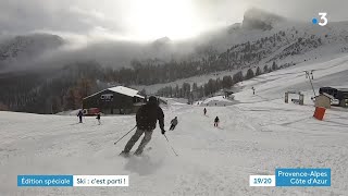 SerreChevalier  la station hautalpine lance sa saison dhiver sous dabondantes chutes de neige [upl. by Ennovihs]