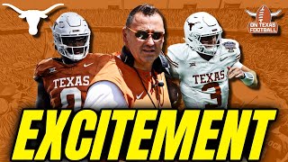 NEW LEVEL of Excitement  Spring Game Expectations  Texas Longhorns  Quinn Ewers [upl. by Derdlim]