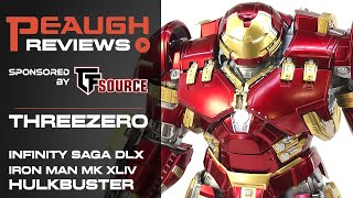 Video Review ThreeZero DLX Infinity Saga  IRON MAN Mark XLIV 44 HULKBUSTER [upl. by Risay504]