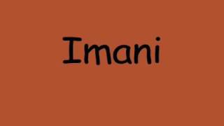 Imani song with lyrics [upl. by Becca]