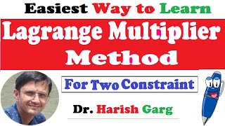 Lagrange Multiplier Method with Two Equality Constraints [upl. by Kalin347]