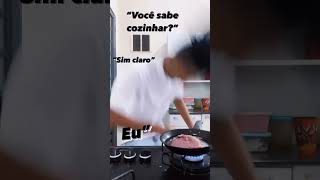 COMO NÃO COZINHAR PT2 😂😂 videoengracados tentenaorir tentenãorir memesbr [upl. by Anitreb]