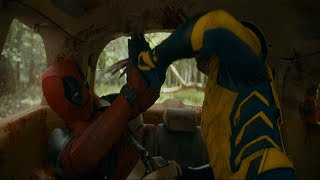 Deadpool vs Wolverine Car Fight HD [upl. by Nnep]