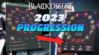 Black Desert 2023 Gear Progression Recap [upl. by Eceinej512]