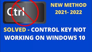 Control Key Is Not Working In Windows 10  Control keys not working on keyboard [upl. by Minabe]