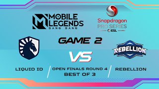 Liquid ID vs Rebellion Esport  Game 2  ESL Snapdragon 2024 [upl. by Moberg174]