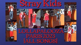 Stray Kids Lollapalooza Paris 2023 ALL SONGS [upl. by Weikert314]