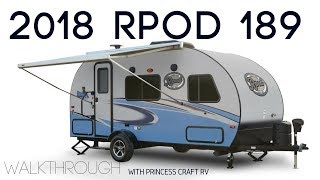 2018 RPOD 189 Travel Trailer Walkthrough with Princess Craft RV [upl. by Tan]